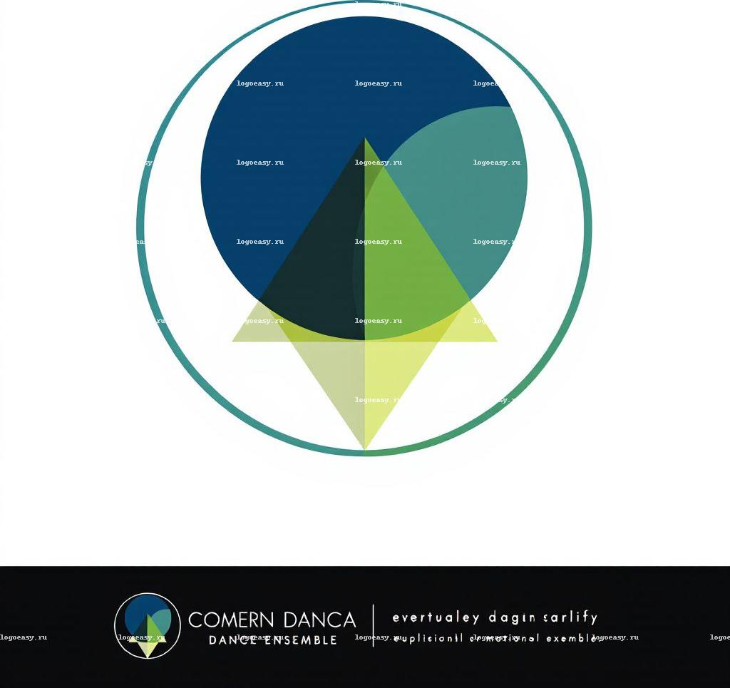 Геометрический логотип танцевального ансамбля