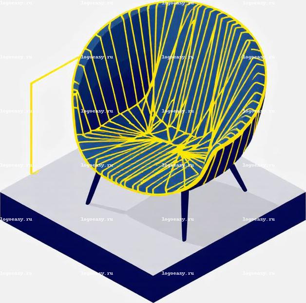 Изометрический Логотип Современного Кресла