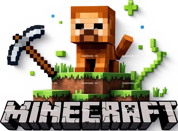 Логотип для видео Minecraft