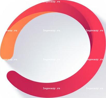 Логотип с красной дугой