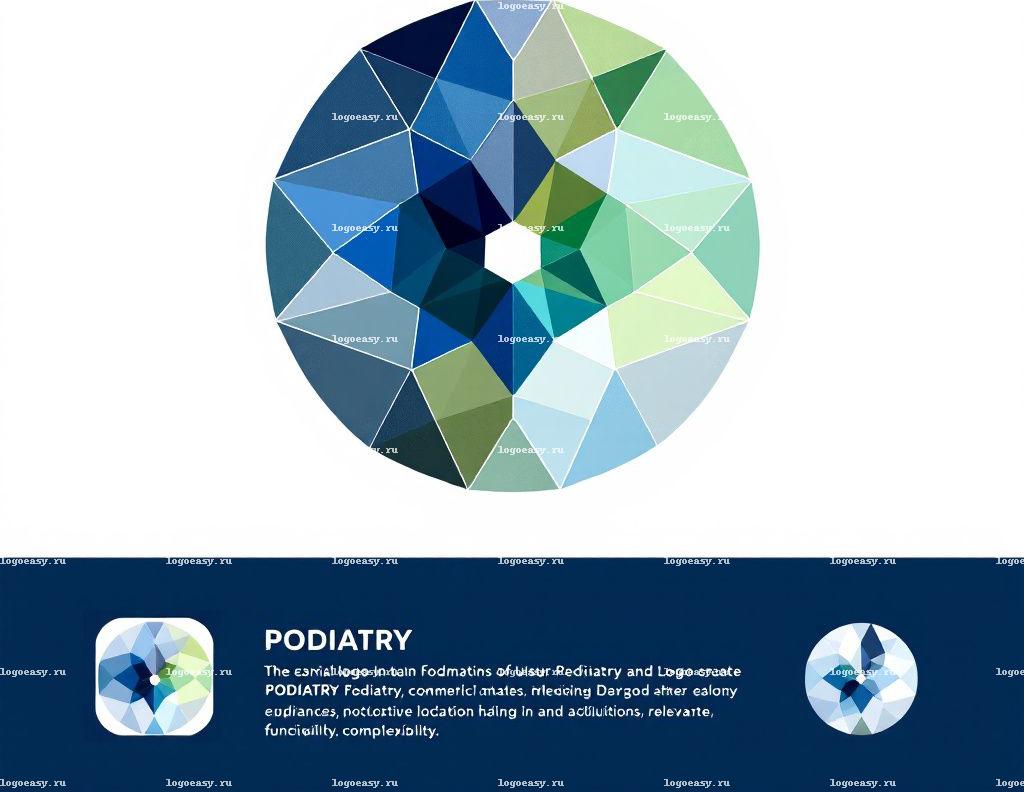 Геометрический логотип для подологии