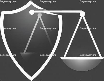 Монохромный логотип адвокатской конторы