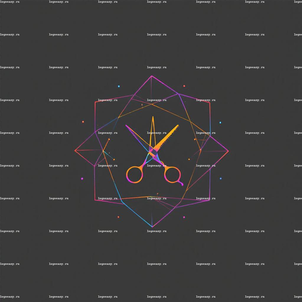 Геометрический Логотип Парикмахера