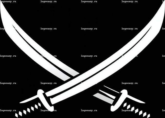 Логотип с перекрещенными катанами