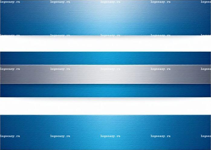 Логотип с градиентными синими полосами