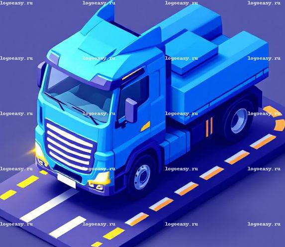 Изометрический Логотип Транспортной Компании