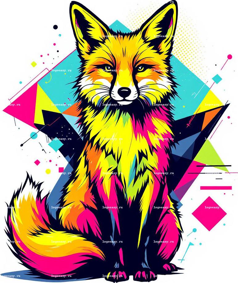 Логотип Dynamic Fox Pop Art