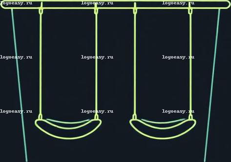 Минималистичный логотип качалки