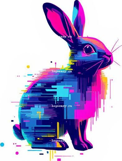 Логотип Glitch Rabbit