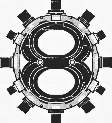 Технический Логотип с Восьмеркой