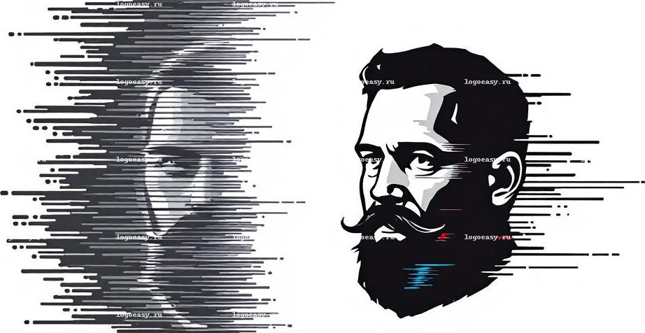 Логотип Glitchy Beard