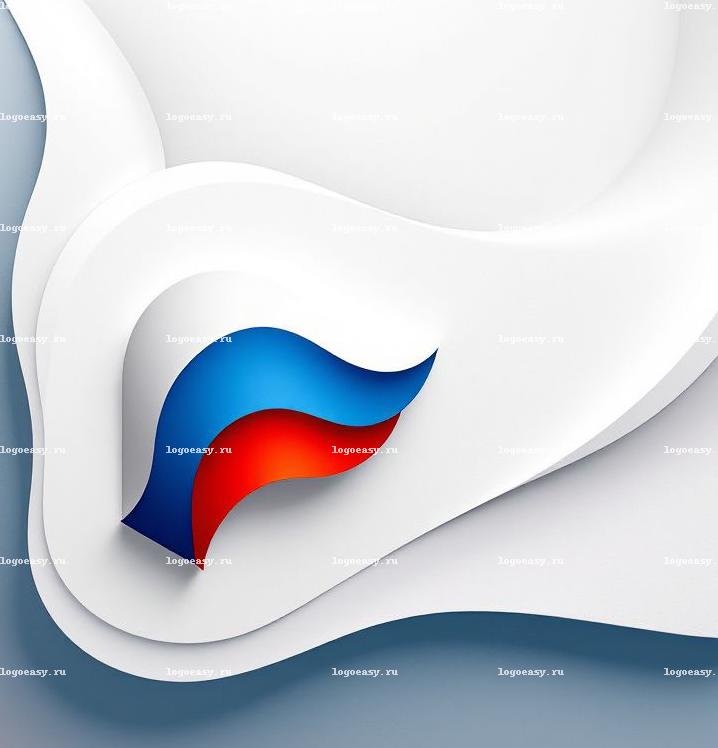 Гибридный логотип с российским триколором