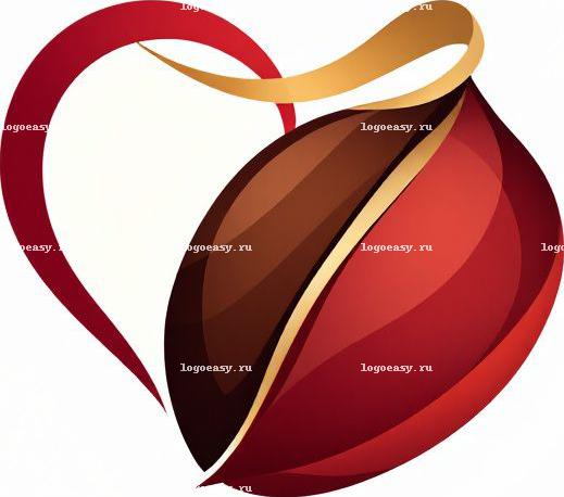 Шоколадное Сердце с Завитком