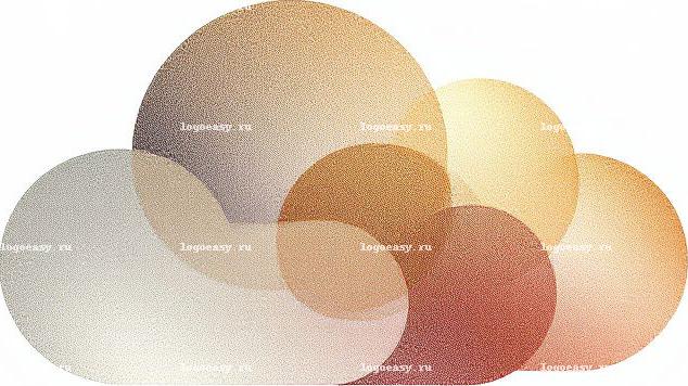 Логотип с градиентным облаком