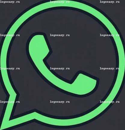 Логотип WhatsApp в стиле лайн-арт