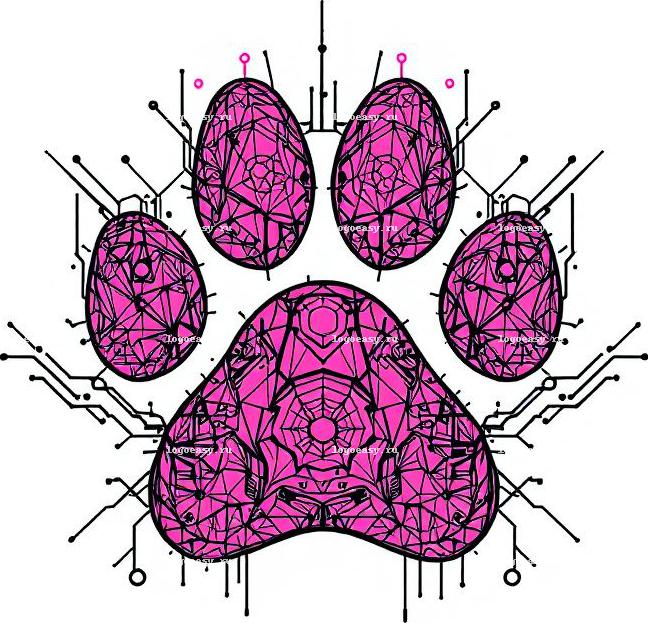 Логотип с Розовой Лапой