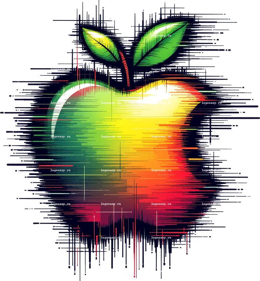 Логотип Glitch Apple