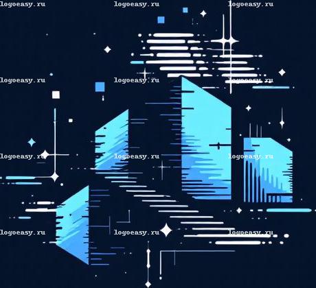 Логотип с Эффектом Глитча для Строительной Компании