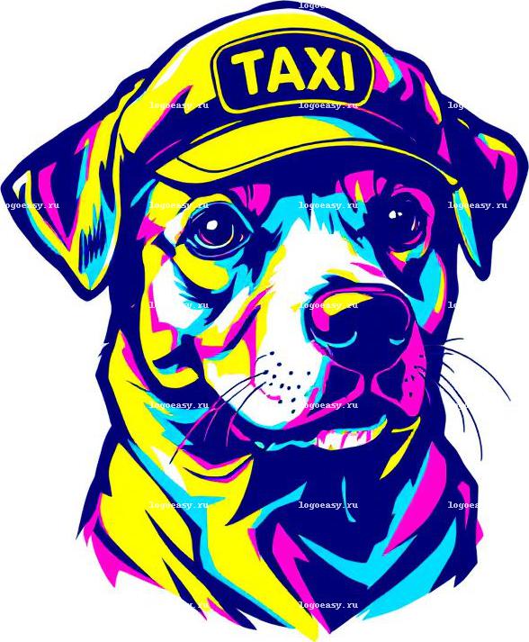 Логотип TaxiDog в стиле поп-арт