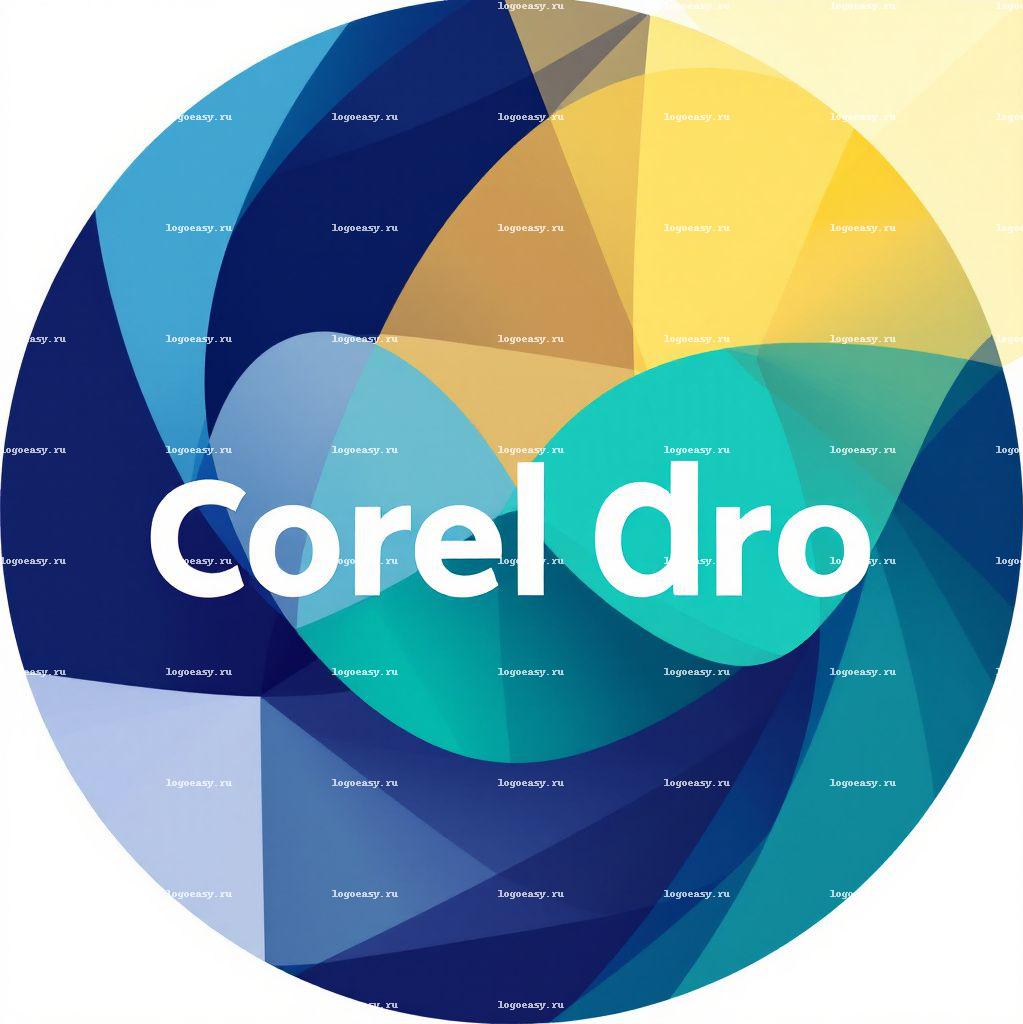 Геометрический логотип Corel Dro