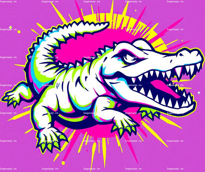 Логотип White Croc Pop Art