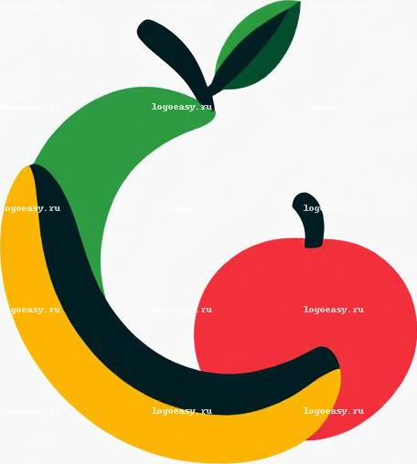 Типографский логотип магазина фруктов