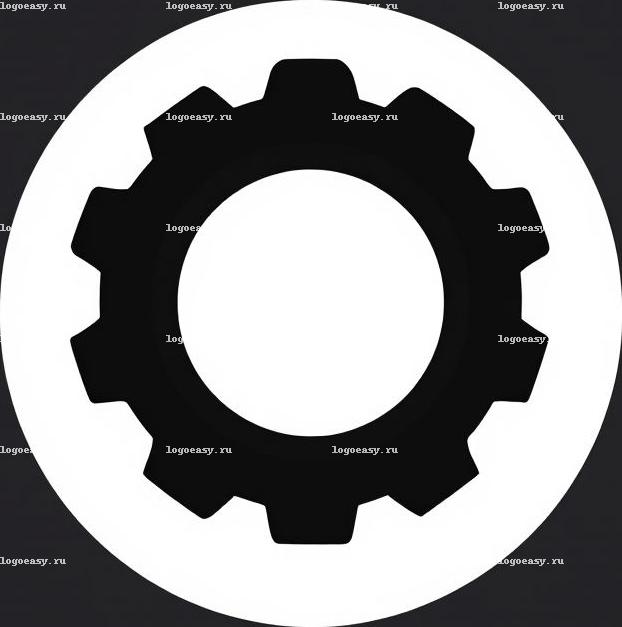 Логотип шестерни для технической поддержки